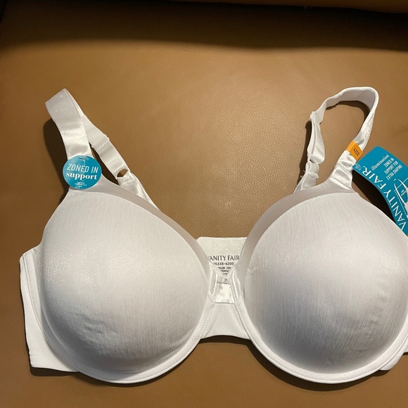 New with tags Vanity Fair 76338 lightly lined, white bra. 42DD - Picture 2 of 3